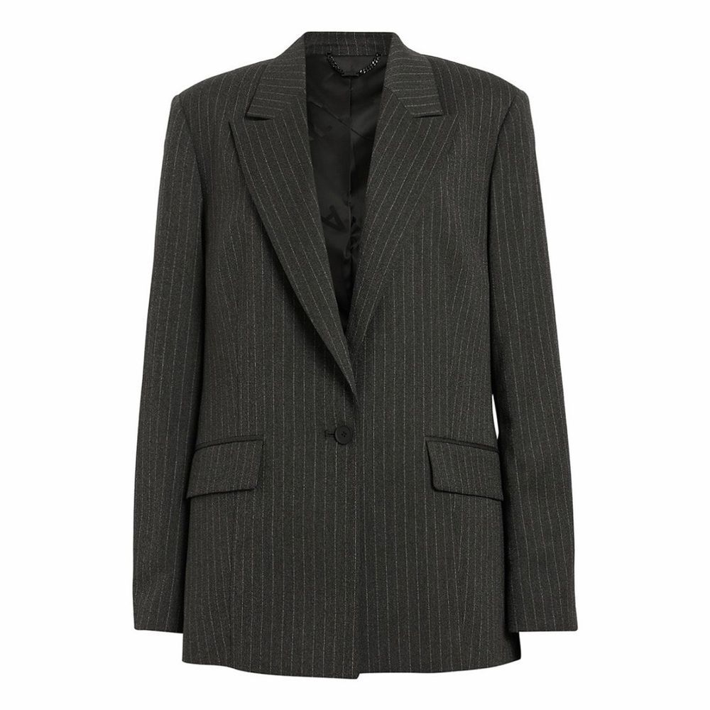 AllSaints Averie Gray Pinstripe Blazer Size - 8 - NWT